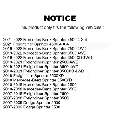 Extrémité de biellette de direction extérieure avant, pour Mercedes-Benz Sprinter 2500 3500 Dodge 450