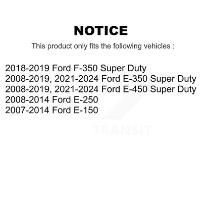 Extrémité de biellette de direction intérieure avant gauche, pour Ford E-350 Super Duty F-350 E-250