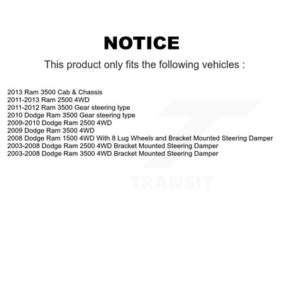 Extrémité de biellette de direction extérieure avant gauche pour Dodge Ram 3500 2500 1500 TOR-ES800532