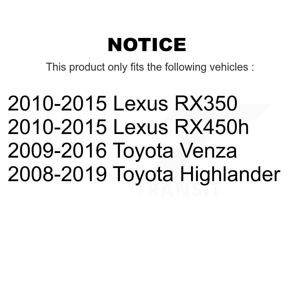 Extrémité de biellette de direction extérieure avant droite pour Toyota Highlander Venza Lexus RX350