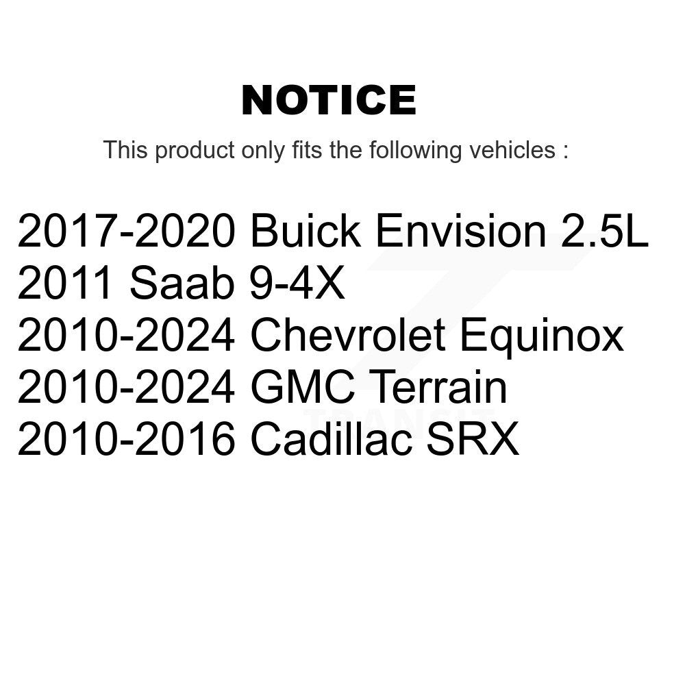 Extrémité de biellette de direction extérieure avant pour Chevrolet Equinox GMC Terrain Cadillac SRX