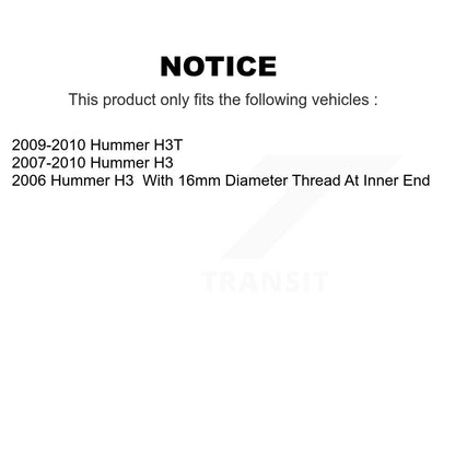 Extrémité de biellette de direction extérieure avant pour Hummer H3 H3T TOR-ES800762