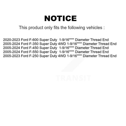 Extrémité de biellette de direction extérieure avant gauche, pour Ford F-350 Super Duty F-250 F-450