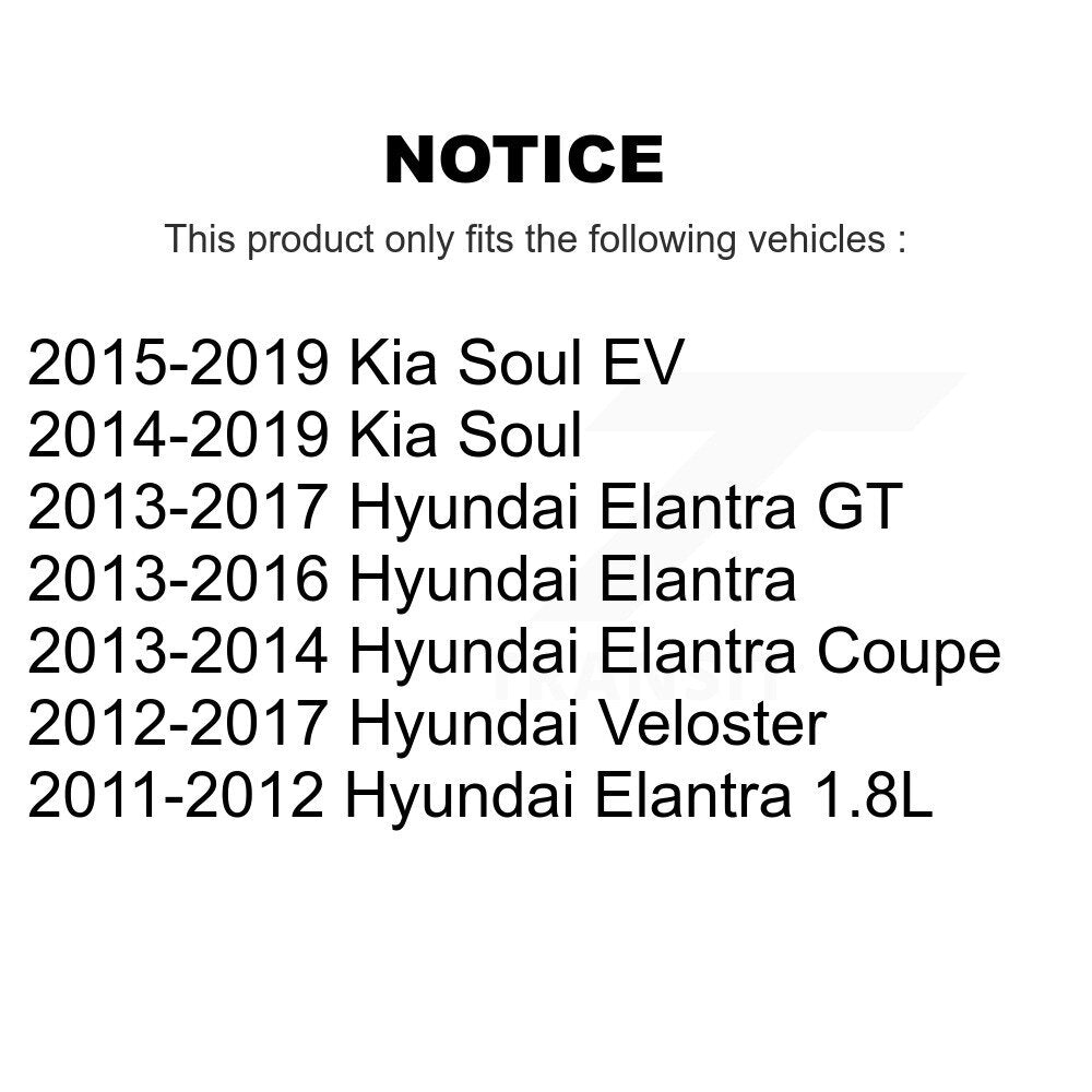 Extrémité de biellette de direction extérieure avant gauche, pour Hyundai Elantra Kia Soul GT Veloster