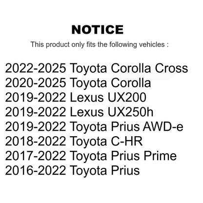 Fin de barre de direction avant droite pour Toyota Corolla Cross C-HR Prius Prime