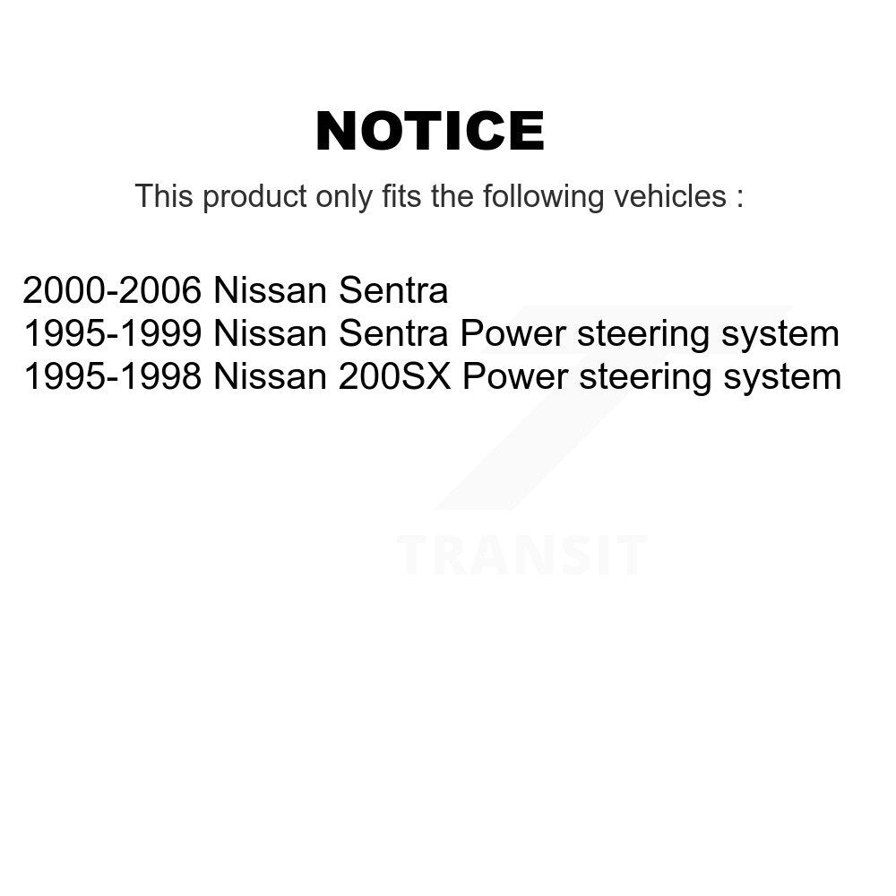 Extrémité de biellette de direction intérieure avant pour Nissan Sentra 200SX TOR-EV380