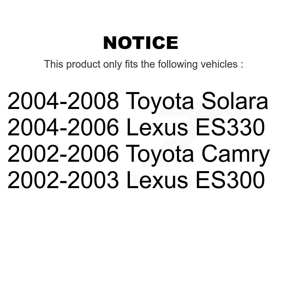 Extrémité de biellette de direction intérieure avant, pour Toyota Camry Lexus Solara ES330 ES300