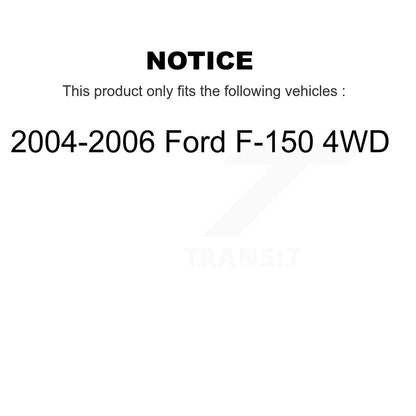 Extrémité de biellette de direction intérieure avant pour Ford F-150 4WD 2004-2006 TOR-EV463