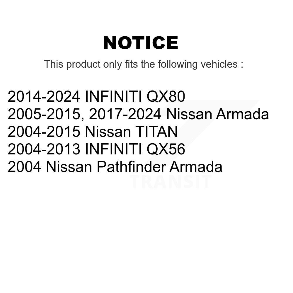 Extrémité de biellette de direction intérieure avant, pour Nissan TITAN Armada INFINITI QX80 QX56