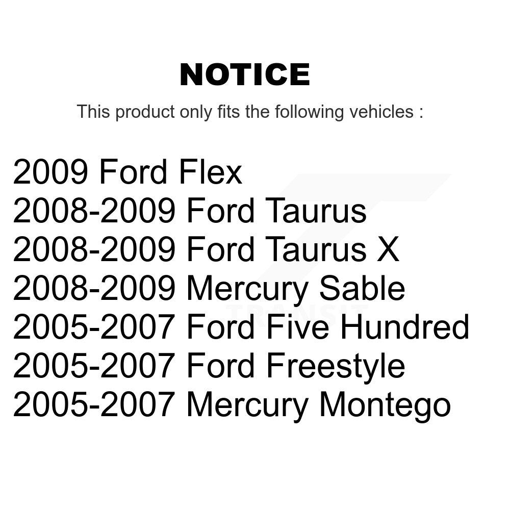 Extrémité de biellette de direction intérieure avant, pour Ford Five Hundres Freestyle Flex Taurus X