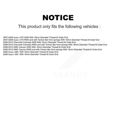 Extrémité de biellette de direction intérieure, pour Chevrolet Colorado GMC Canyon Isuzu i-280 i-350