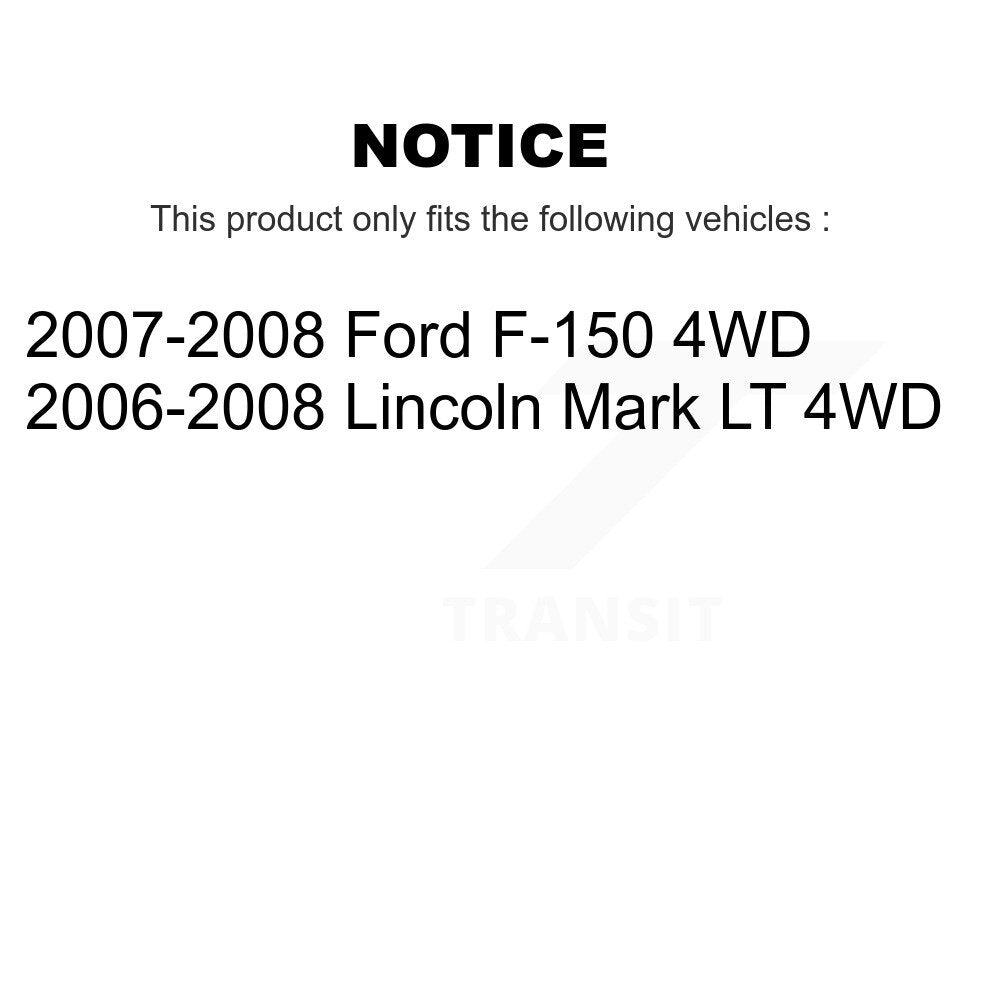 Extrémité de biellette de direction intérieure avant, pour Ford F-150 Lincoln Mark LT 4WD TOR-EV80036