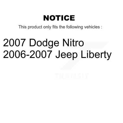 Extrémité de biellette de direction intérieure avant pour Jeep Liberty Dodge Nitro TOR-EV800416
