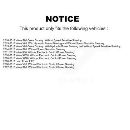 Extrémité de biellette de direction intérieure avant, pour Volvo XC60 XC70 S60 Land Rover LR2 V60 S80