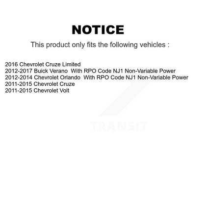 Extrémité de biellette de direction intérieure avant, pour Chevrolet Cruze Buick Verano Limited Volt