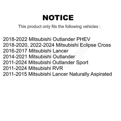 Extrémité de biellette de direction intérieure avant, pour Mitsubishi RVR Outlander Lancer Eclipse