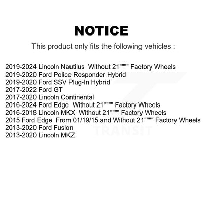 Extrémité de biellette de direction intérieure avant, pour Ford Edge Fusion Lincoln Nautilus MKX MKZ