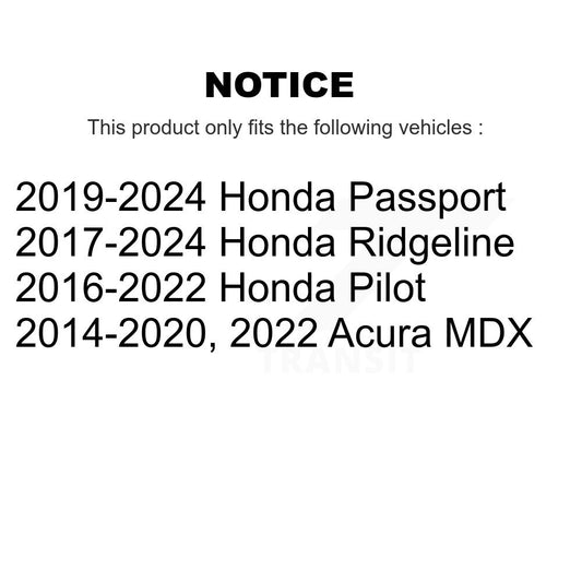 Extrémité de biellette de direction intérieure avant, pour Honda Pilot Acura MDX Ridgeline passeport