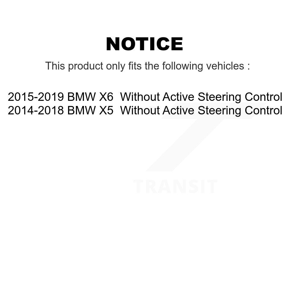 Fin de barre de direction avant intérieure pour BMW X5 X6 sans contrôle actif