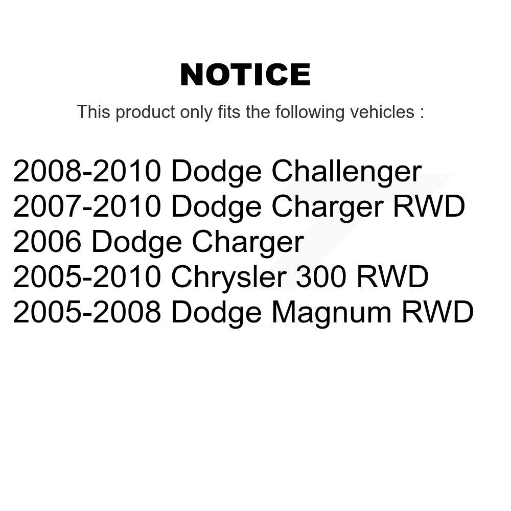Extrémité de biellette de direction intérieure avant pour Dodge Chrysler 300 chargeur Challenger