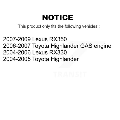 Extrémité de biellette de direction intérieure avant, pour Lexus RX350 Toyota Highlander RX330