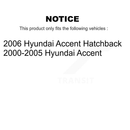 Douille de bras de commande de Suspension avant et arrière, pour Hyundai Accent