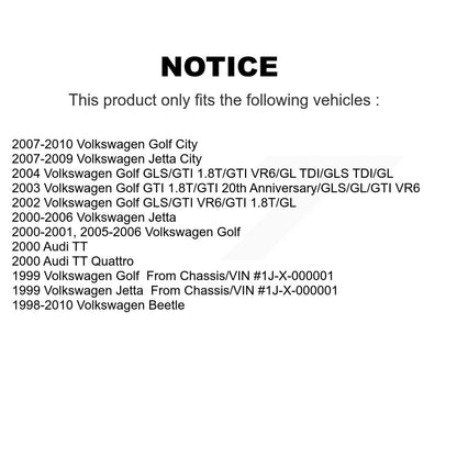 Douille de bras de commande de Suspension avant et arrière, pour Volkswagen Jetta Golf T