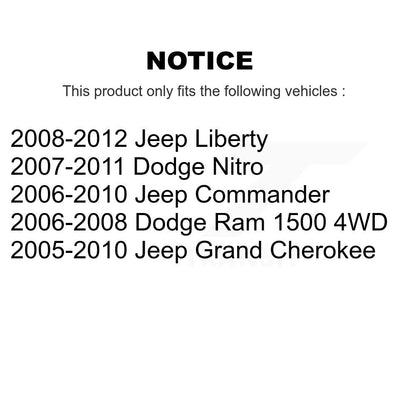 Bras inférieur avant à la bague de commande de Suspension de fourche de jambe de force pour Dodge Ram 1500