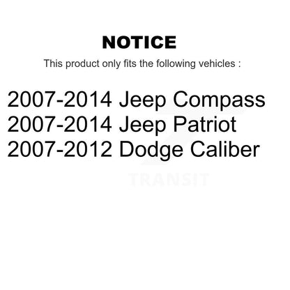 Douille de bras de commande de Suspension avant inférieure avant, pour Jeep Patriot Compass
