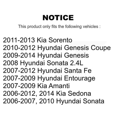 Kit de bagues de barre stabilisatrice de Suspension avant au cadre, pour Hyundai Santa Fe Kia