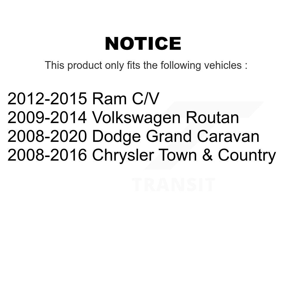Douille de bras de commande de Suspension avant et arrière, pour Dodge Grand Caravan Tow
