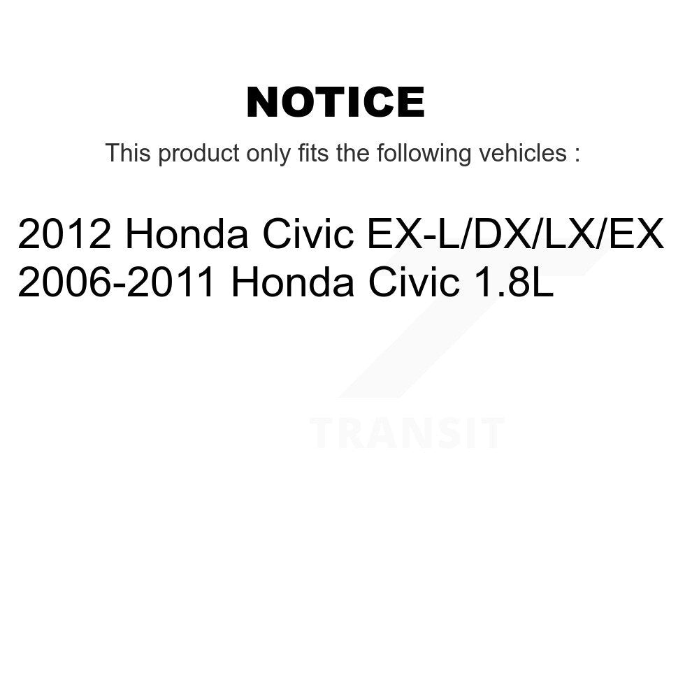 Kit de bagues de barre stabilisatrice de Suspension arrière au cadre, pour Honda Civic TOR-K200610