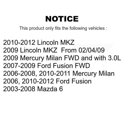 Kit de bagues de barre stabilisatrice de Suspension avant au cadre, pour Ford Fusion Mazda 6 MK