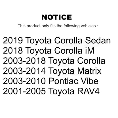 Douille de bras de commande de Suspension avant inférieure avant, pour Toyota Corolla Matrix iM