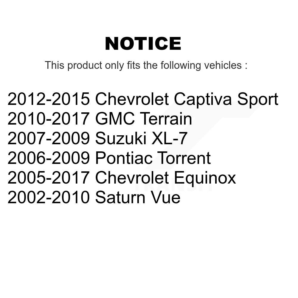 Douille de bras de commande de Suspension avant et arrière, pour Chevrolet Equinox GMC