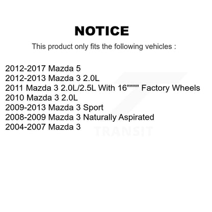 Kit de bagues de barre stabilisatrice de Suspension arrière au cadre, pour Mazda 3 5 Sport