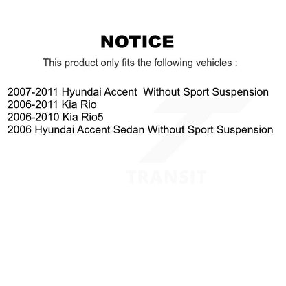 Kit de bagues de barre stabilisatrice de Suspension avant au cadre, pour Hyundai Accent Kia Rio