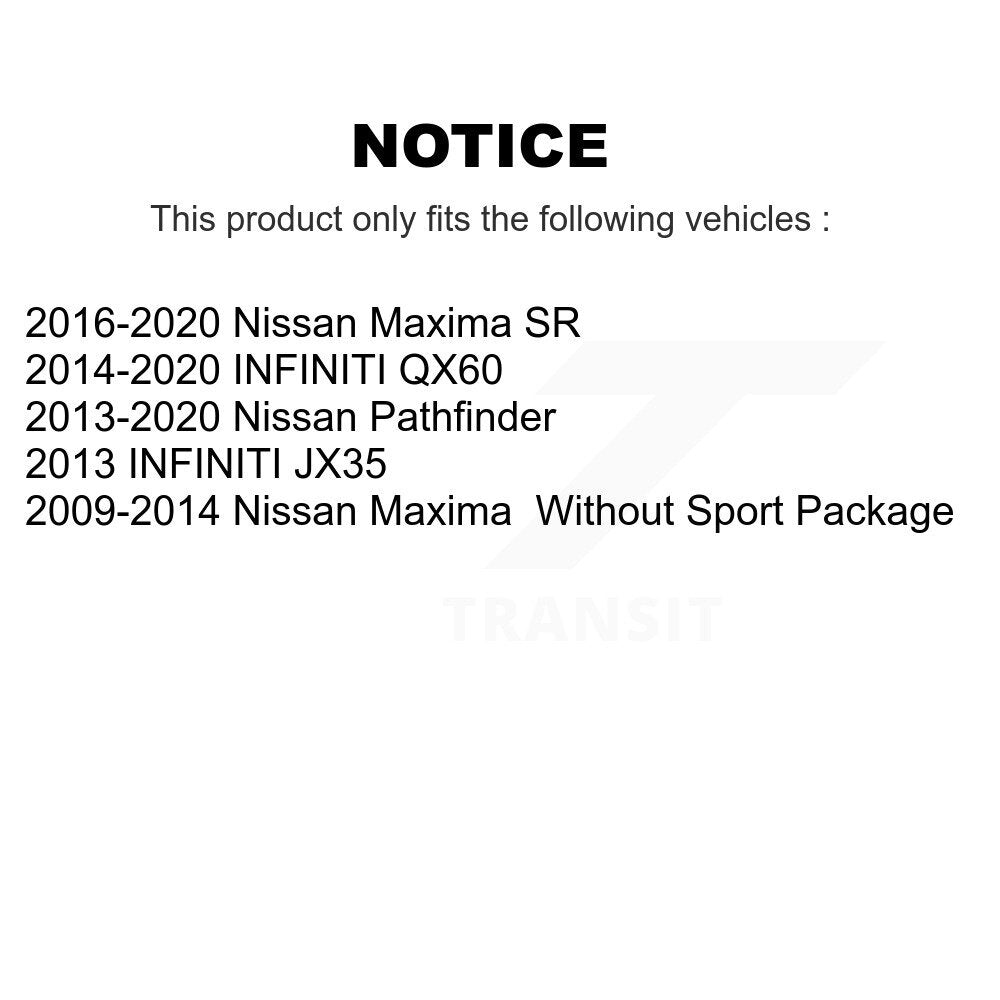 Kit de bagues de barre stabilisatrice de Suspension avant, pour Nissan Pathfinder INFINITI QX60