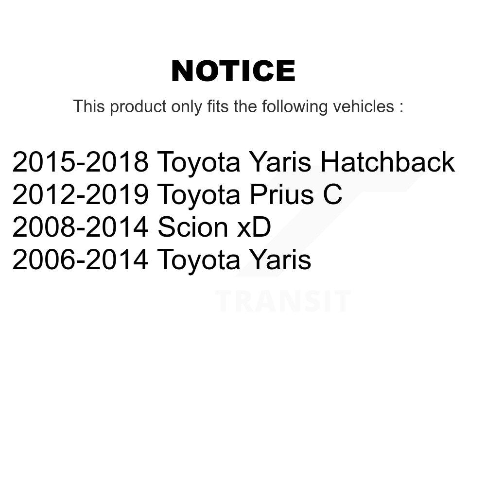 Douille de bras de commande de Suspension avant et arrière, pour Toyota Yaris Prius C xD