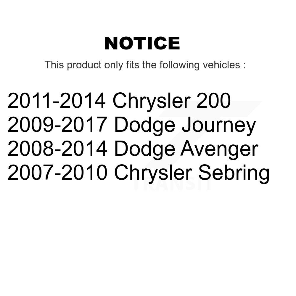 Douille de bras oscillant de Suspension arrière, pour Dodge Journey Chrysler 200 Avenger