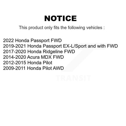 Bague de barre stabilisatrice de Suspension arrière, pour Honda Acura MDX Pilot Ridgeline