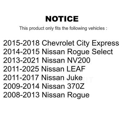 Douille de bras de commande de Suspension avant et arrière, pour Nissan Rogue LEAF Juke