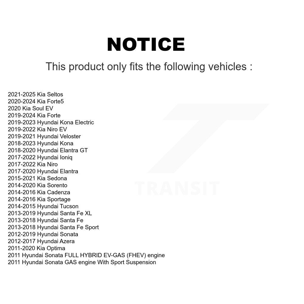 Douille de bras de commande de Suspension avant et arrière, pour Hyundai Kia Elantra Fe