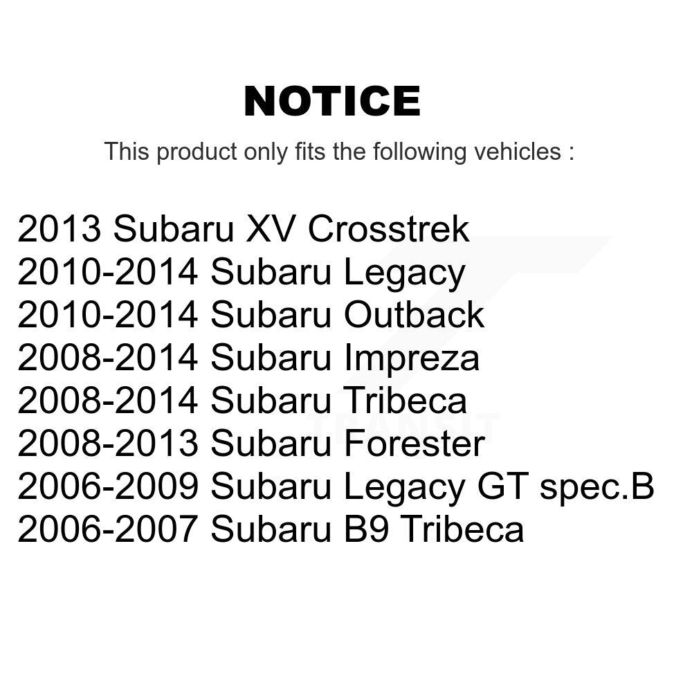 Douille de bras de commande de Suspension avant inférieure avant, pour Subaru Impreza Forester