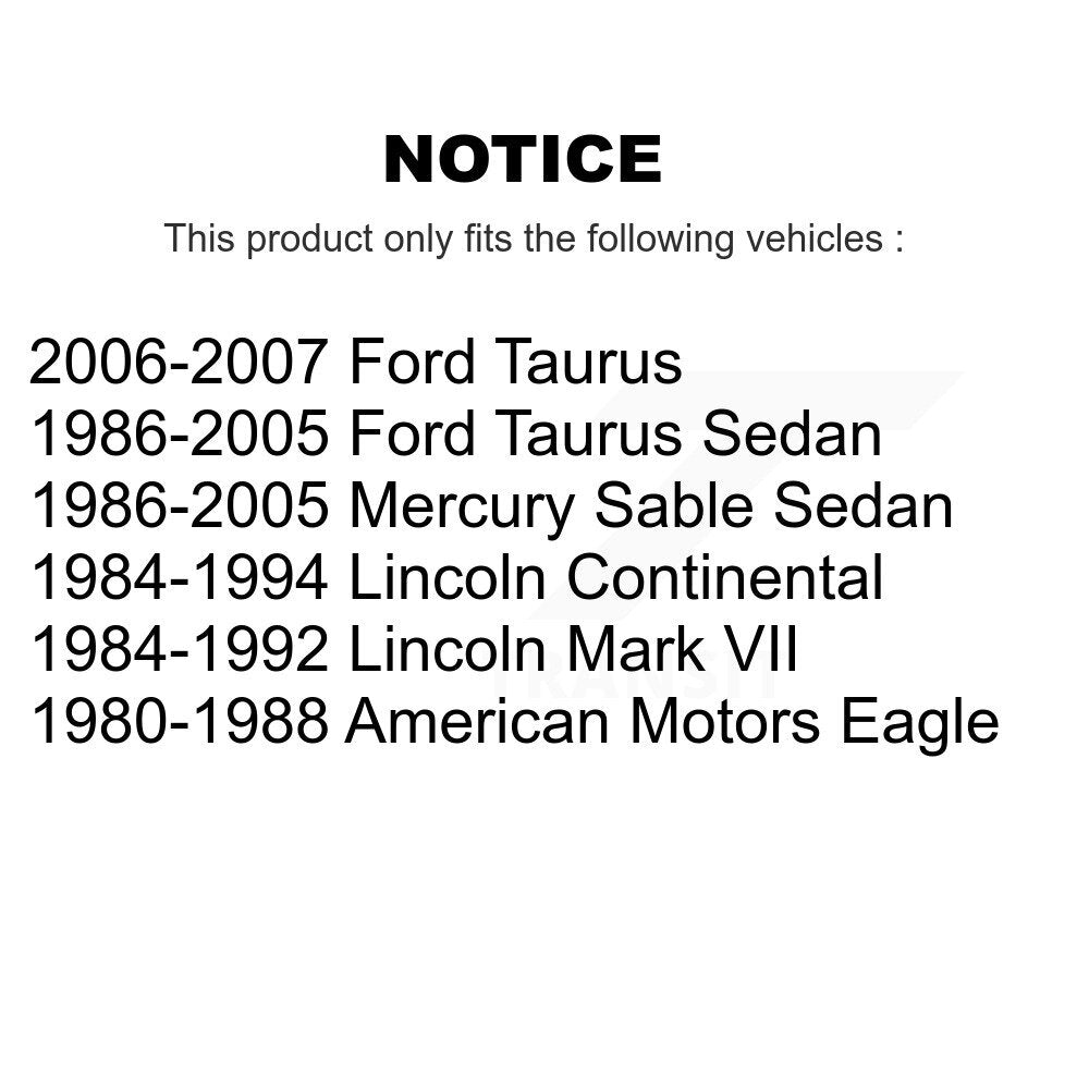 Kit de lien de barre stabilisatrice de Suspension pour Ford Taurus Mercury Sable Lincoln Mark