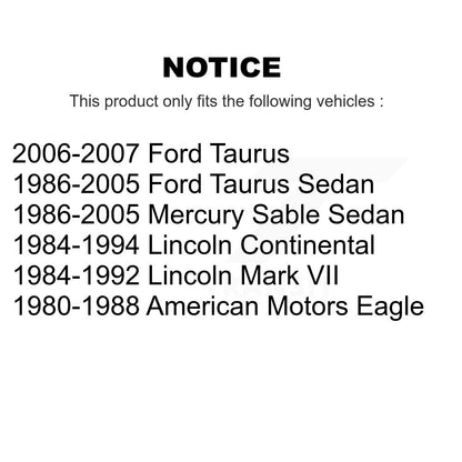 Kit de lien de barre stabilisatrice de Suspension pour Ford Taurus Mercury Sable Lincoln Mark