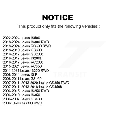 Joint à rotule de Suspension inférieur avant gauche, pour Lexus IS250 IS350 IS300 GS350 RC350