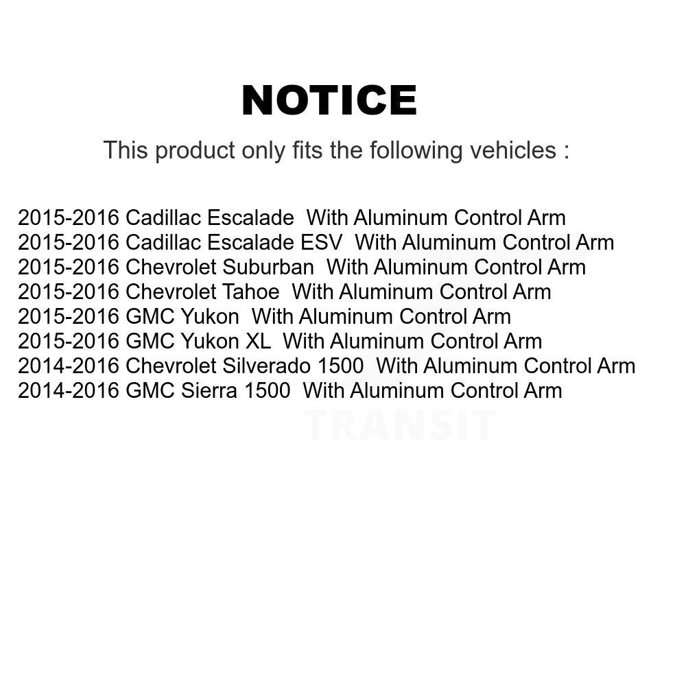 Rotule de Suspension inférieure avant pour GMC Sierra 1500 Chevrolet Silverado Tahoe