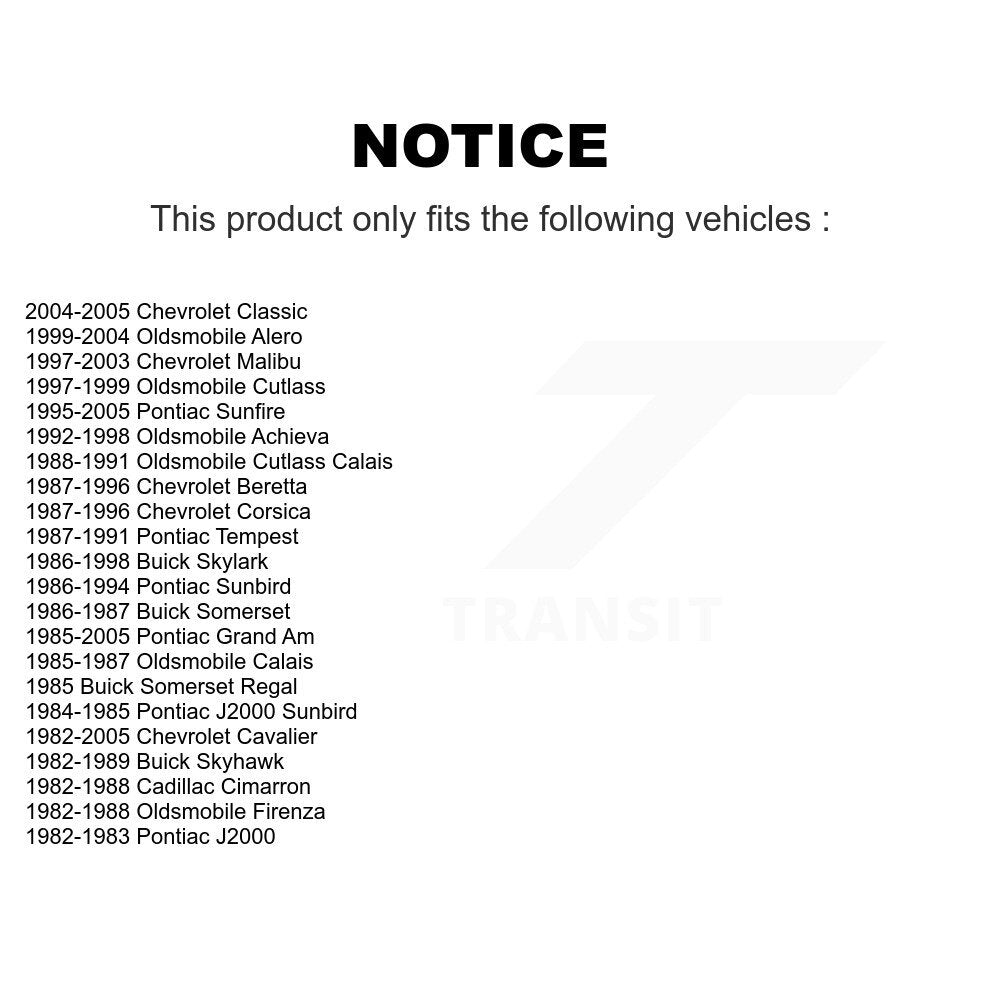 Rotule de Suspension inférieure avant, pour Pontiac Chevrolet Cavalier Sunfire Grand