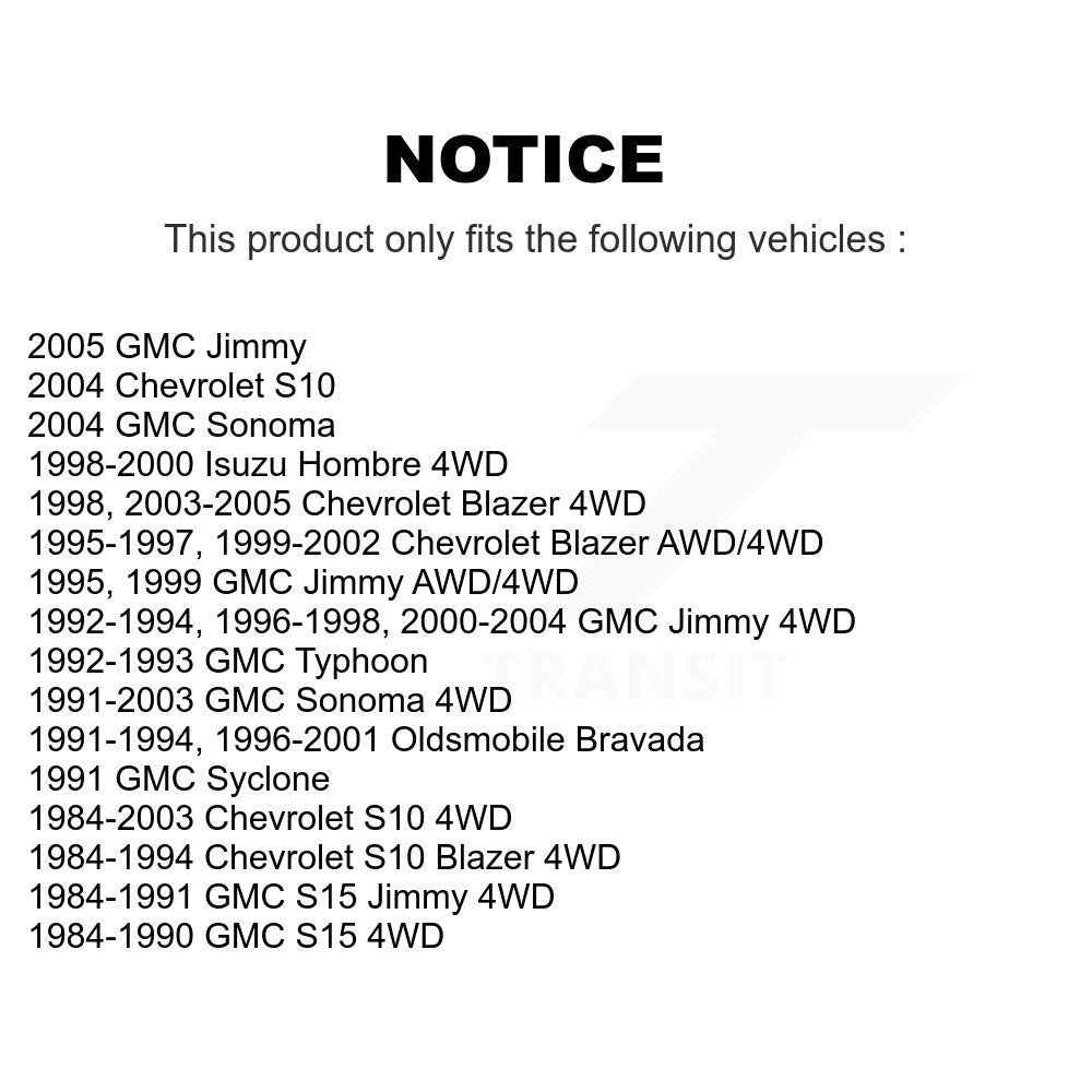 Rotule de Suspension inférieure avant, pour Chevrolet GMC S10 Blazer Jimmy Sonoma S15